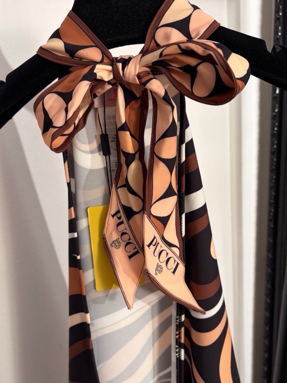 Emilio Pucci Brown and White Strapless Backless Tank Top - Picture 7 of 8